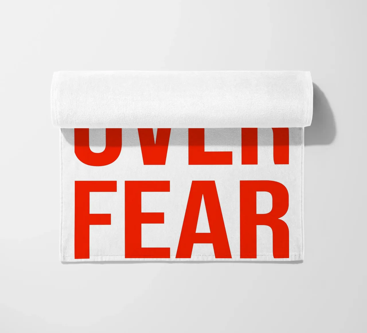 OVER series- bold letters, brave values (5 colors) telo mare da FRICKE DESIGN