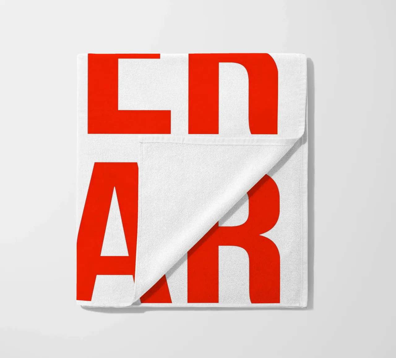 OVER series- bold letters, brave values (5 colors) telo mare da FRICKE DESIGN