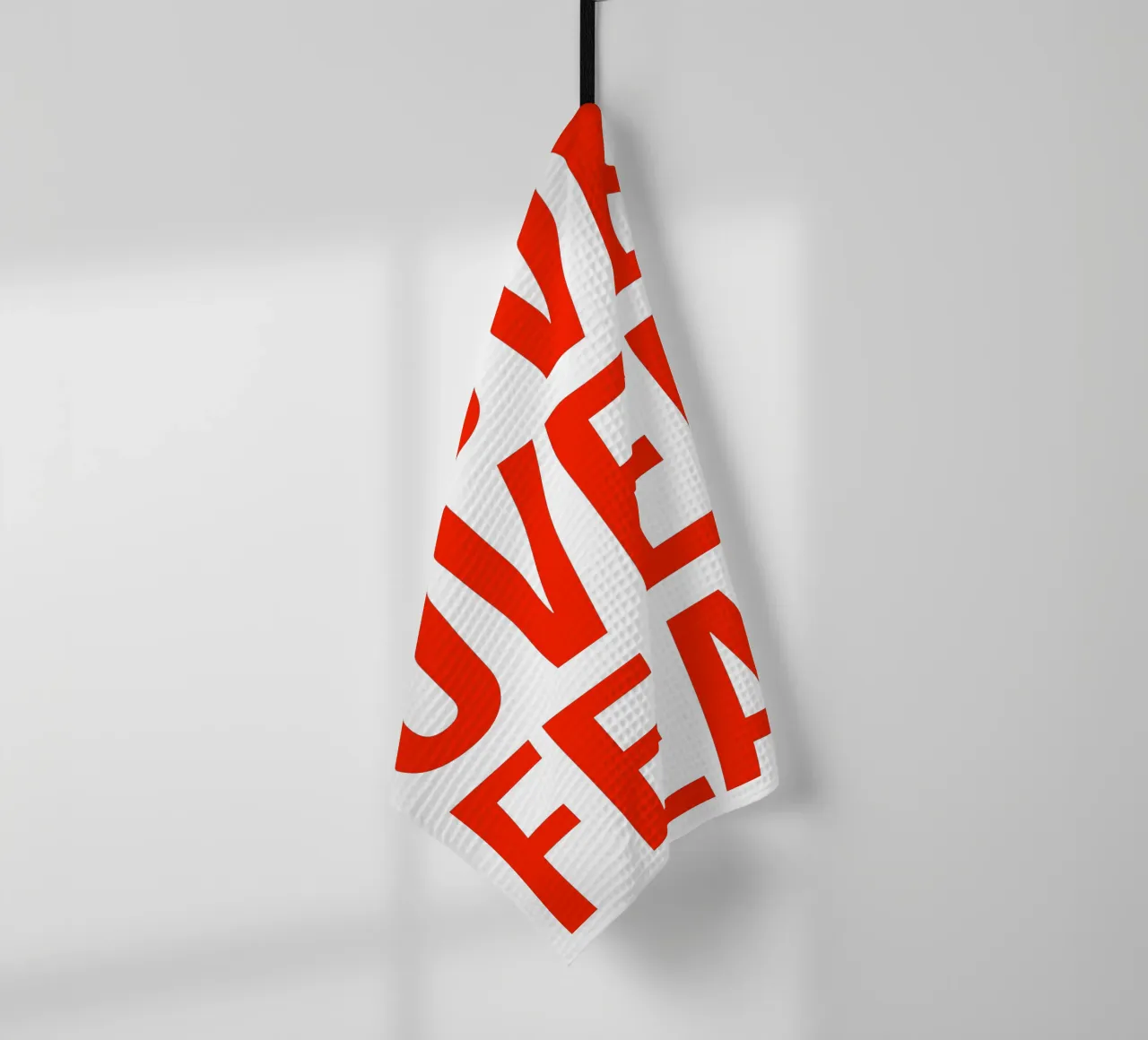 OVER series- bold letters, brave values (5 colors) canovaccio da cucina da FRICKE DESIGN