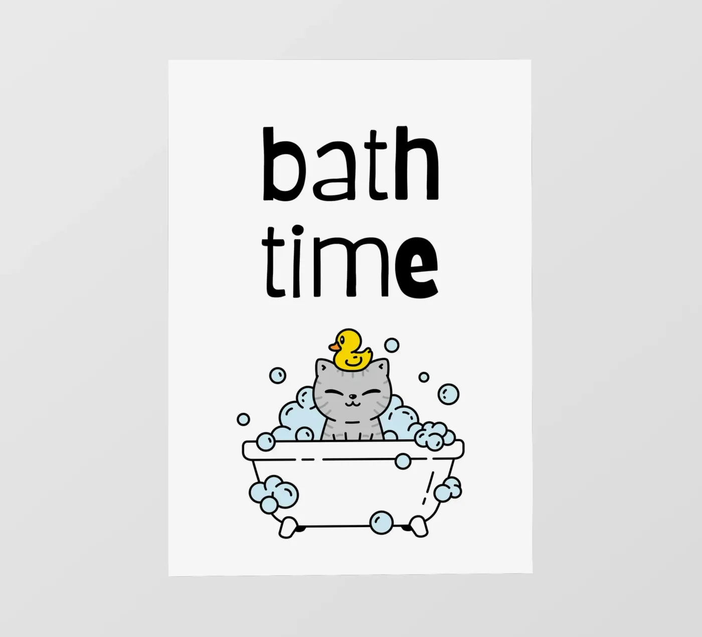 Bath Time PVC Plane von PinkCandyWalls