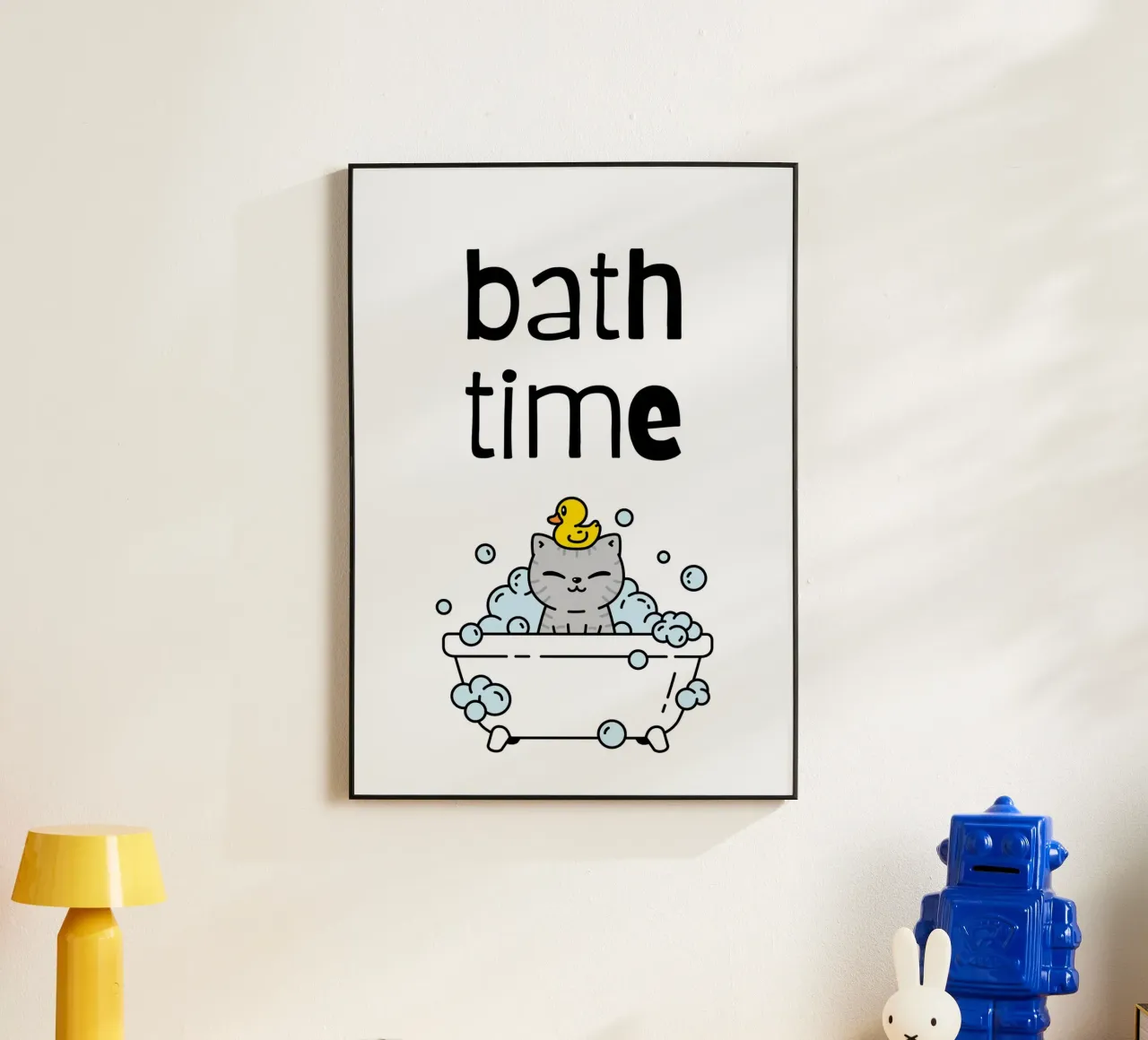 Bath Time alluminio dibond da PinkCandyWalls