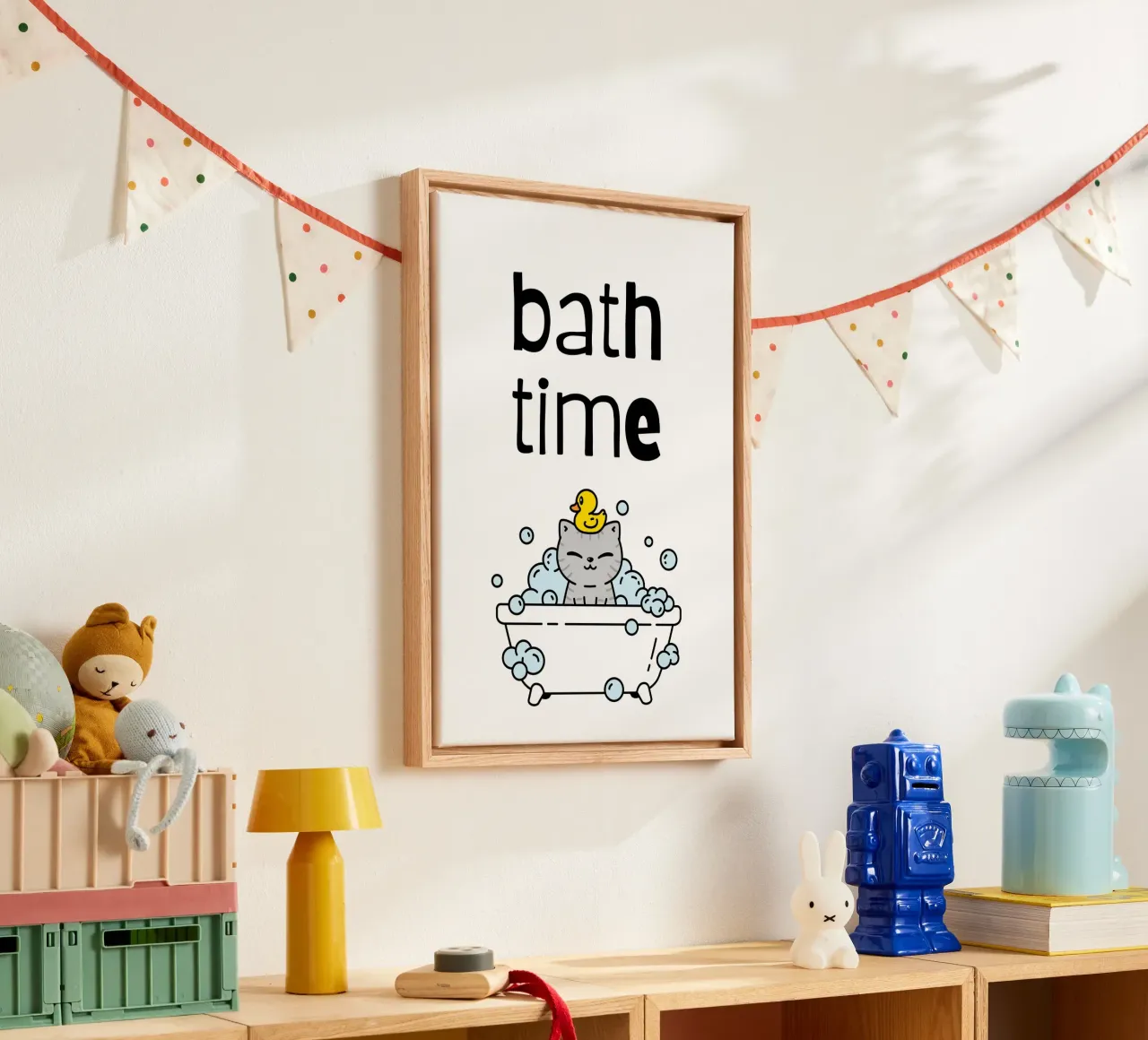 Bath Time canvas by PinkCandyWalls