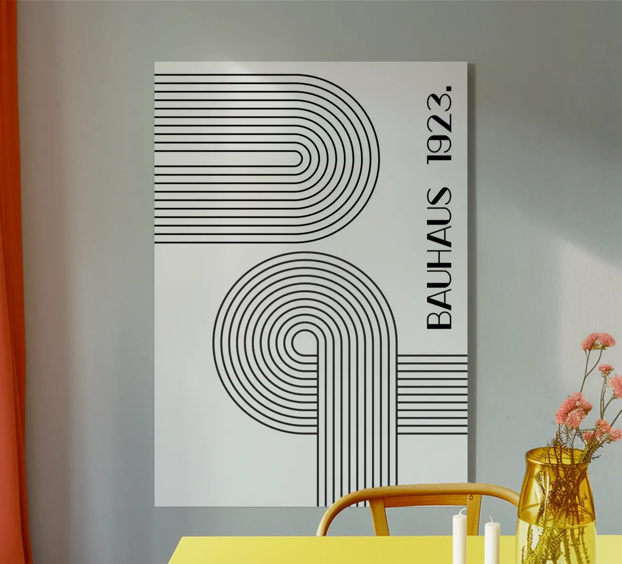 Bauhaus 1923 Acryl-Glas von PinkCandyWalls