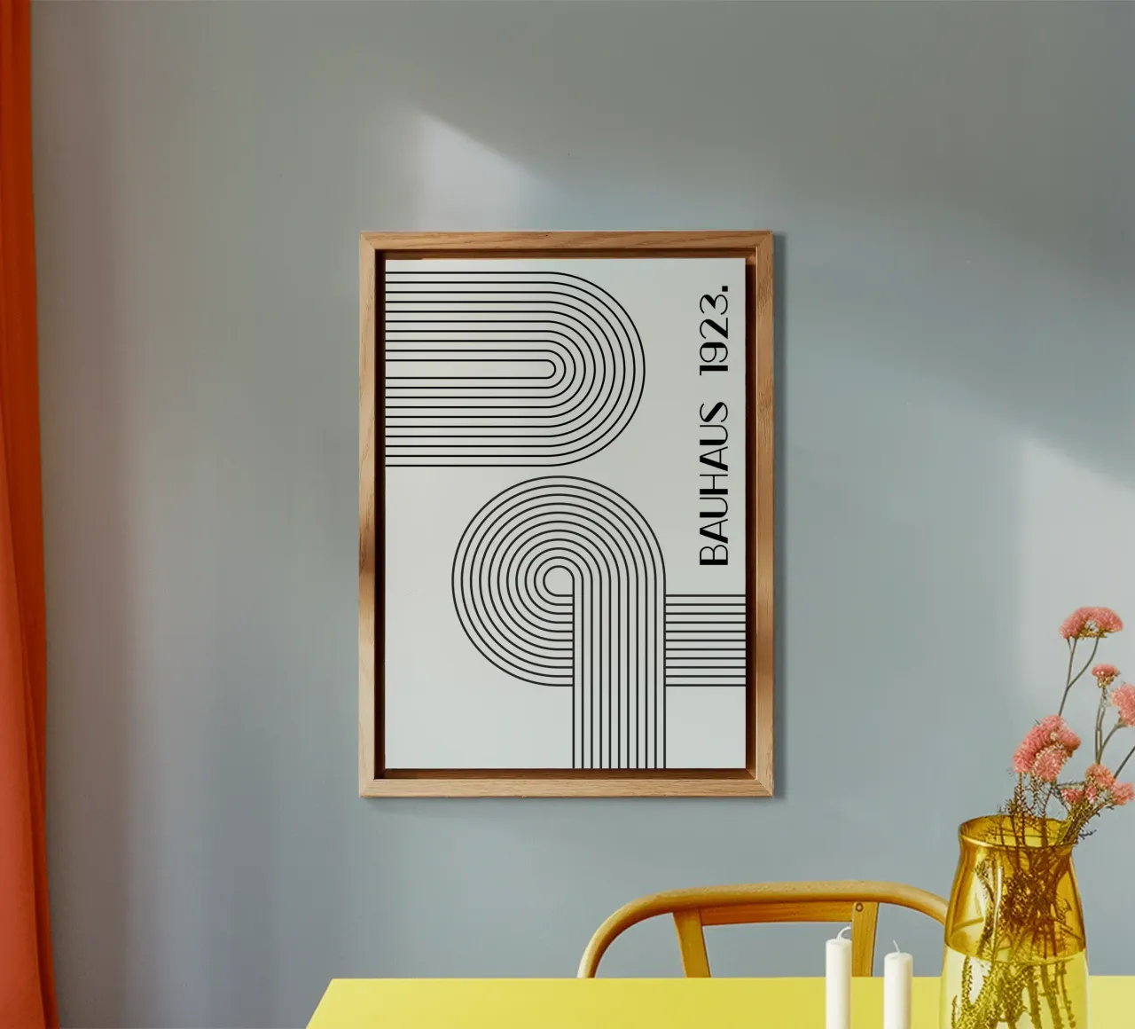 Bauhaus 1923 Alu-Dibond von PinkCandyWalls