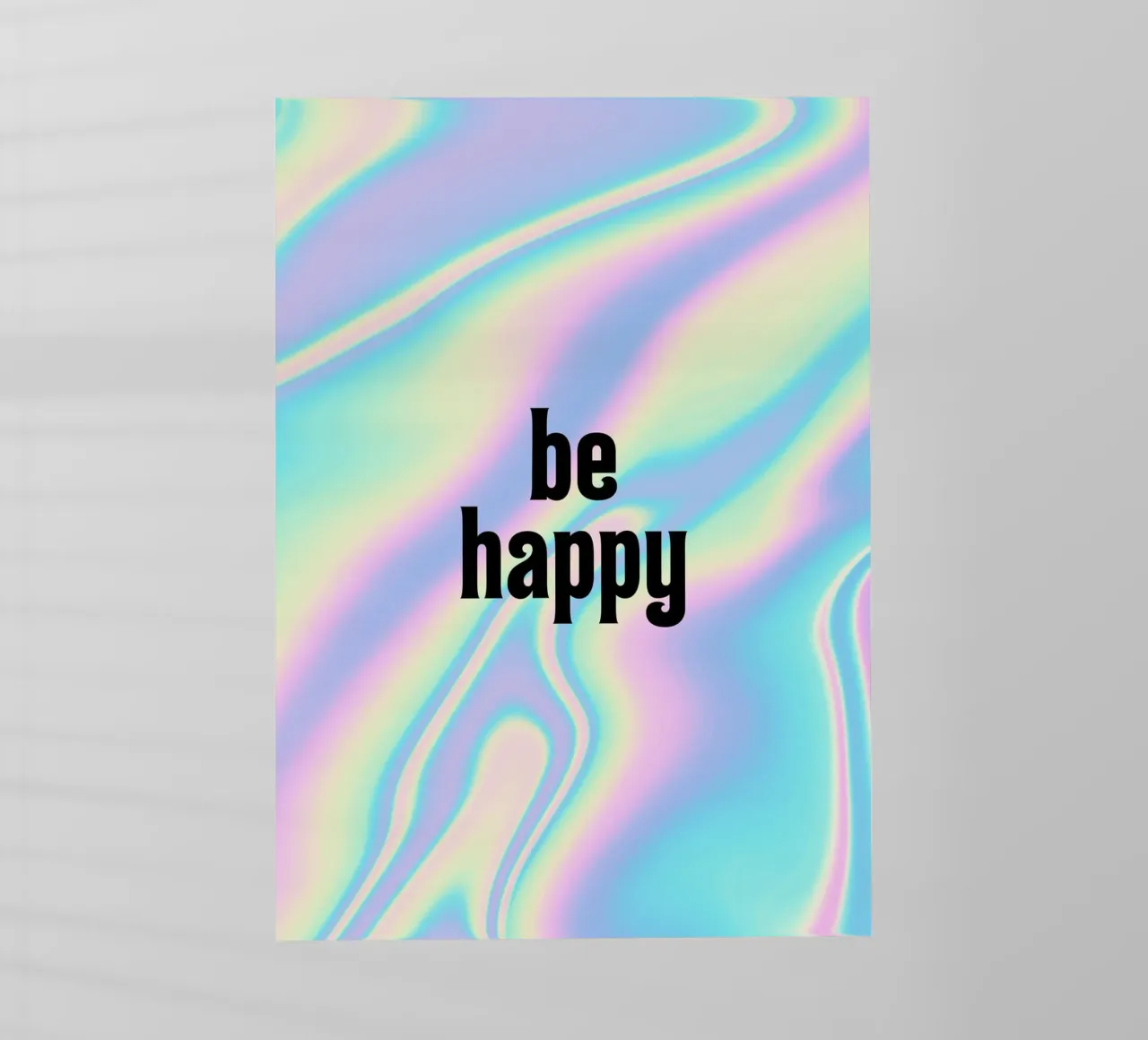 Be happy pellicola backlit da PinkCandyWalls