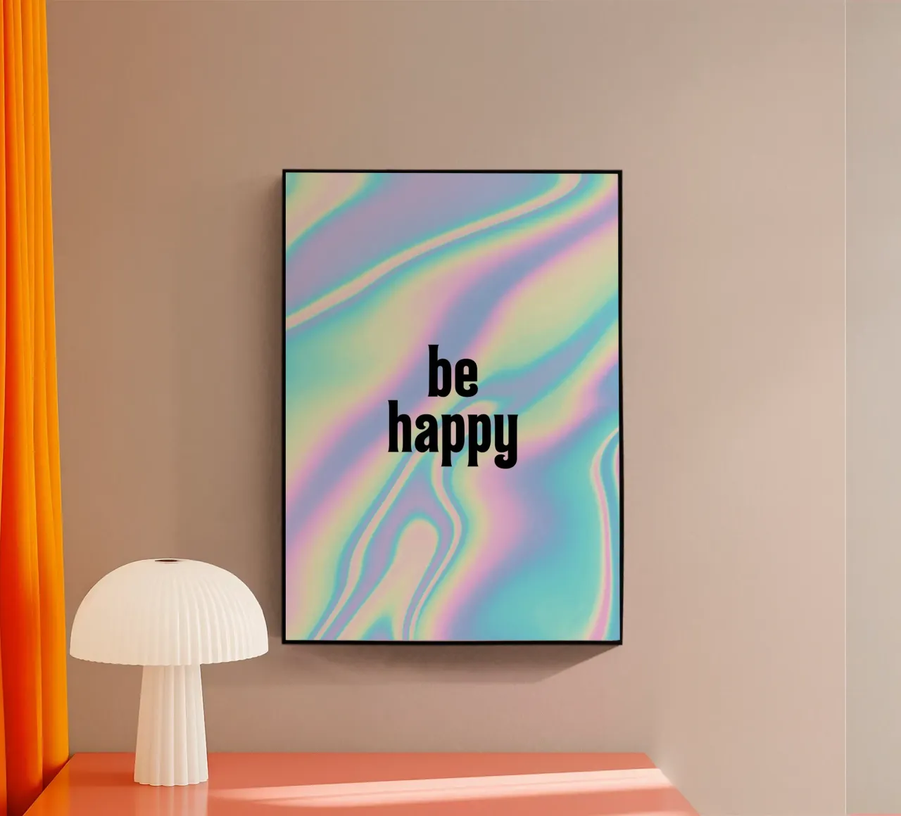 Be happy plexiglass da PinkCandyWalls