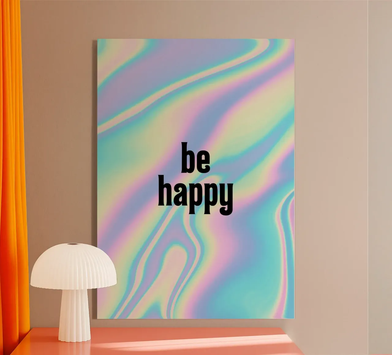 Be happy plexiglass da PinkCandyWalls