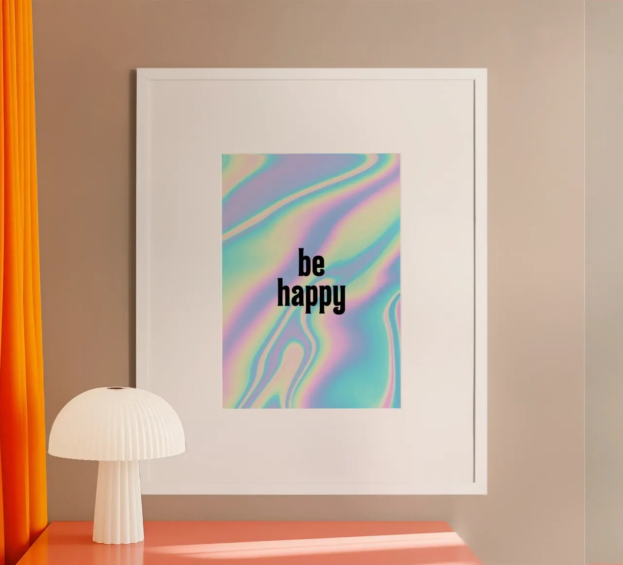 Be happy poster da PinkCandyWalls