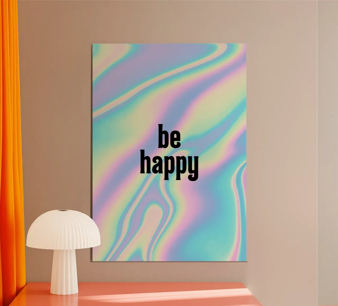 Be happy poster da PinkCandyWalls