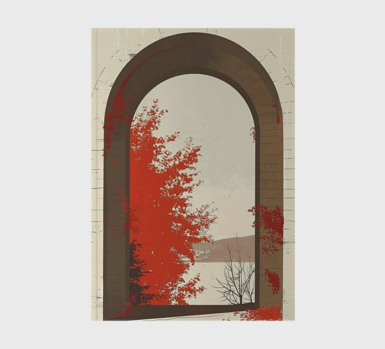 Autumn Through the Arch notebook by Mosaic Dialogue