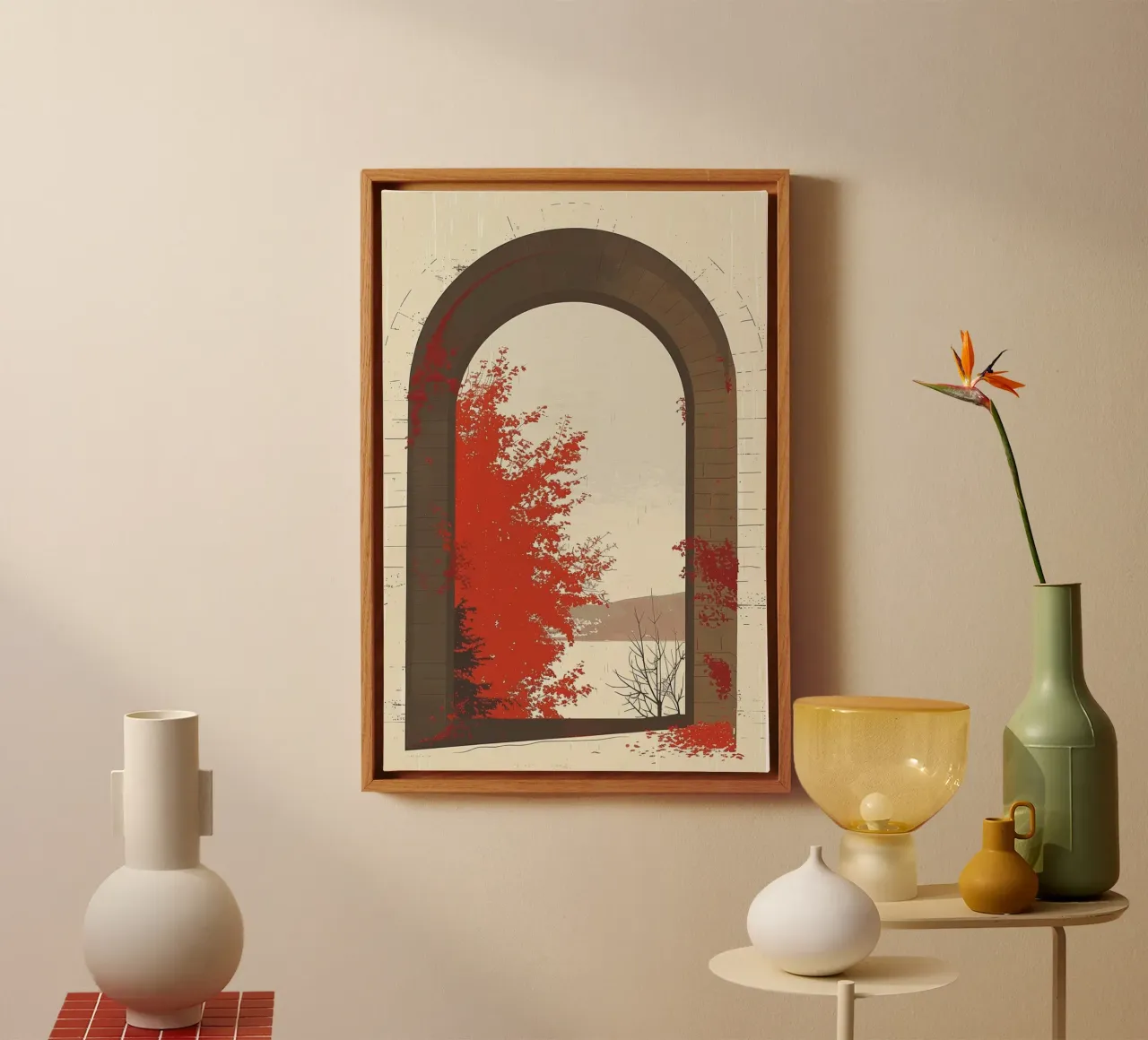 Autumn Through the Arch tela da Mosaic Dialogue
