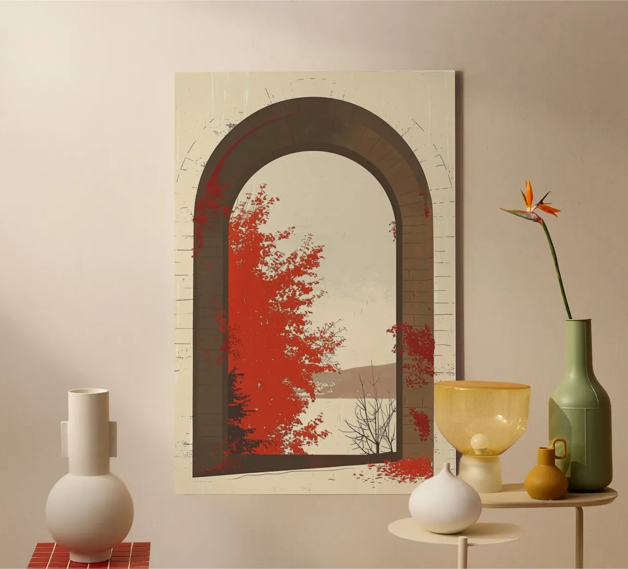Autumn Through the Arch tela da Mosaic Dialogue