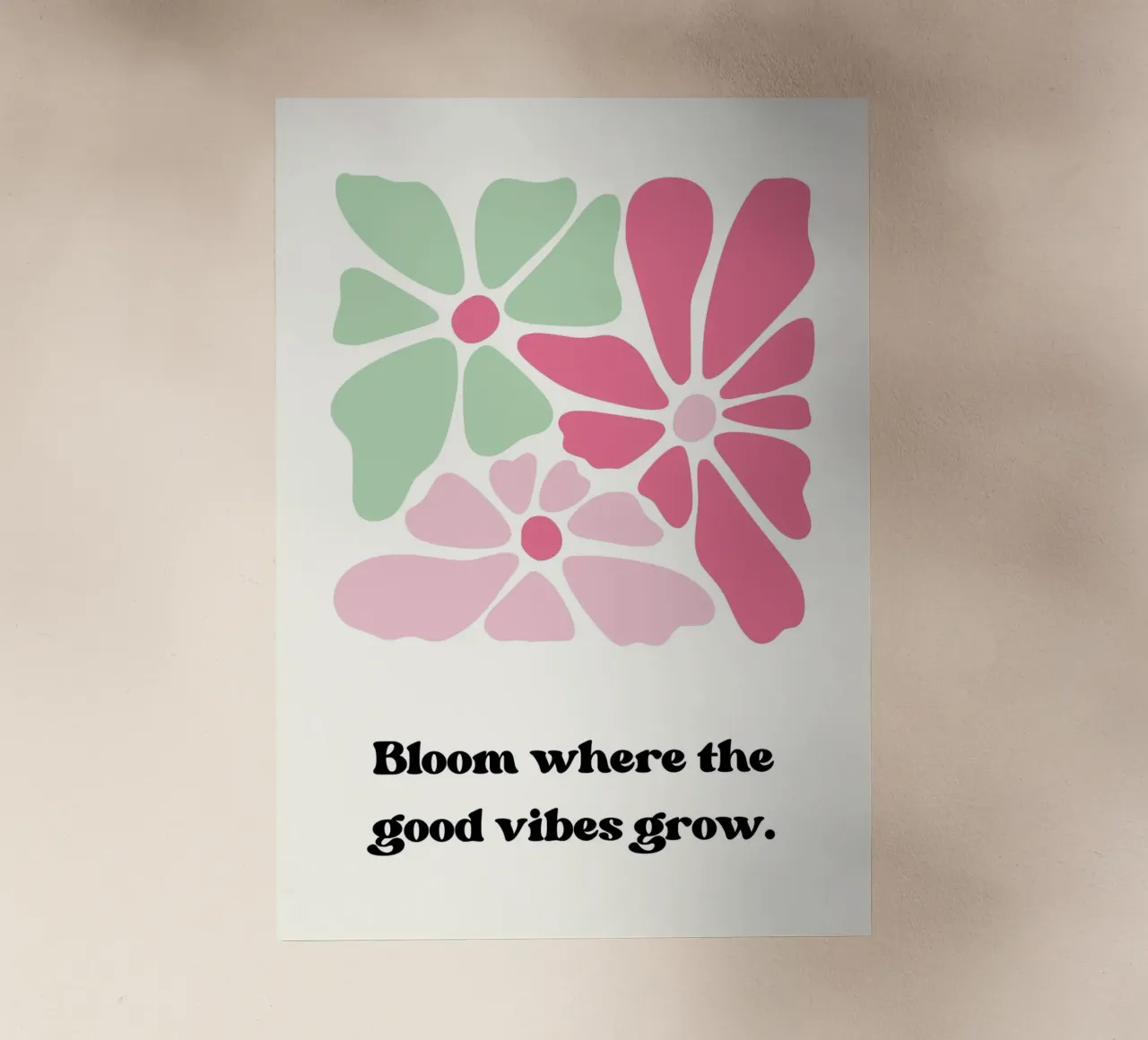 Bloom where the good vibes grow pellicola backlit da PinkCandyWalls
