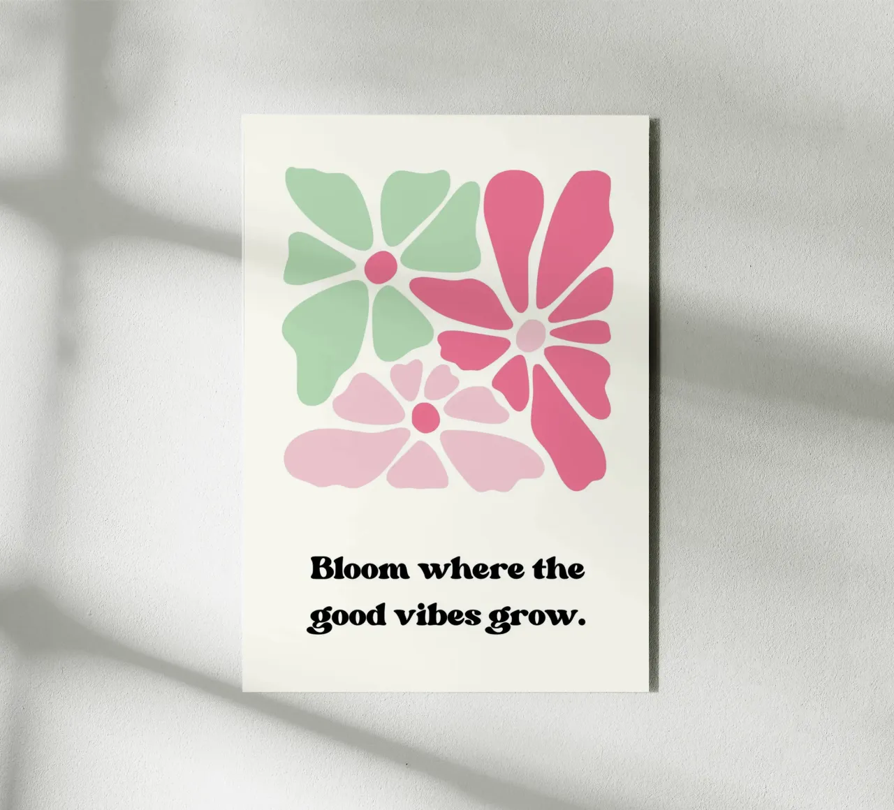Bloom where the good vibes grow pannello forex da PinkCandyWalls