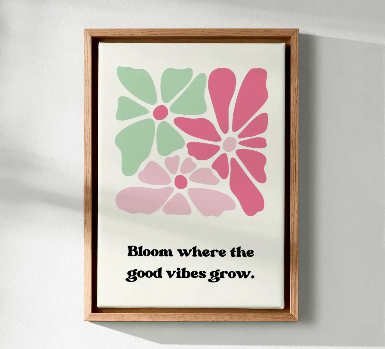 Bloom where the good vibes grow tela da PinkCandyWalls