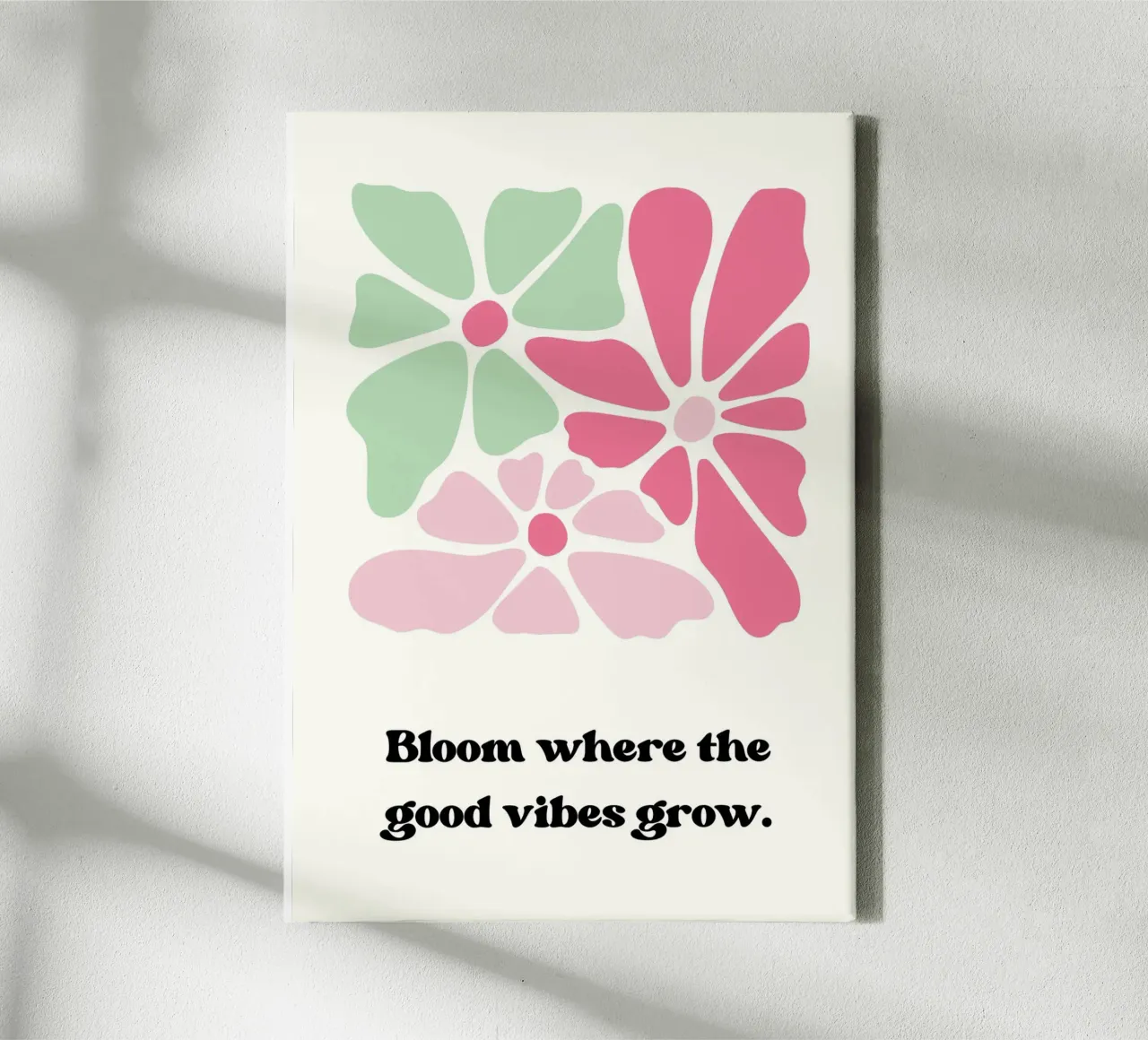 Bloom where the good vibes grow tela da PinkCandyWalls