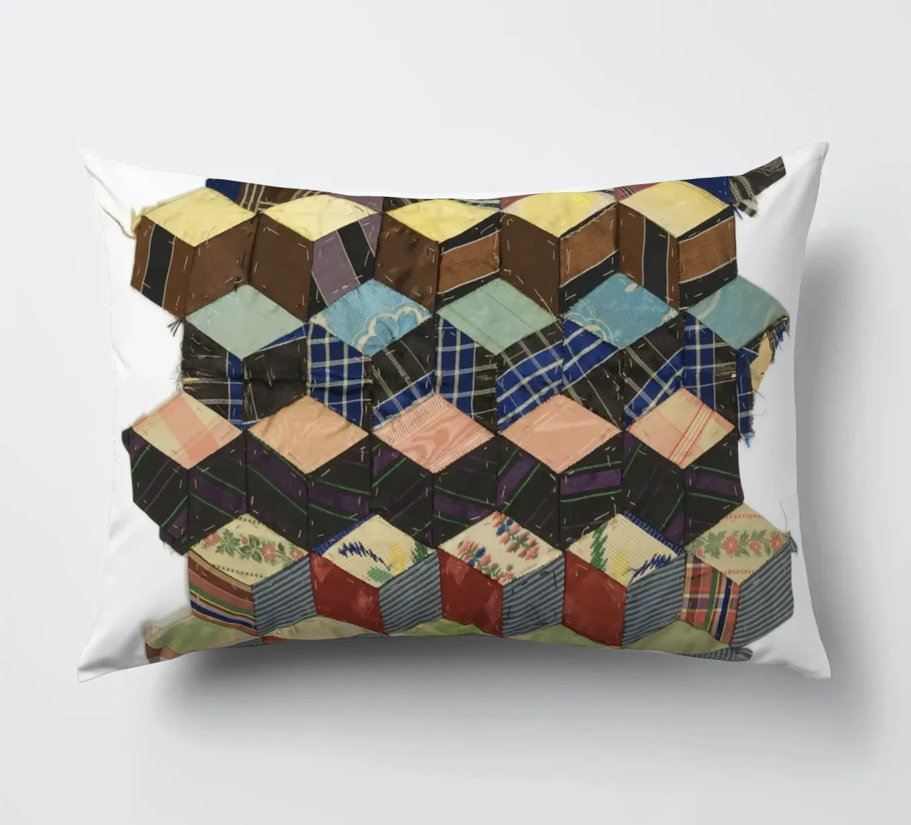 Tumbling Blocks cuscino da vintageshop