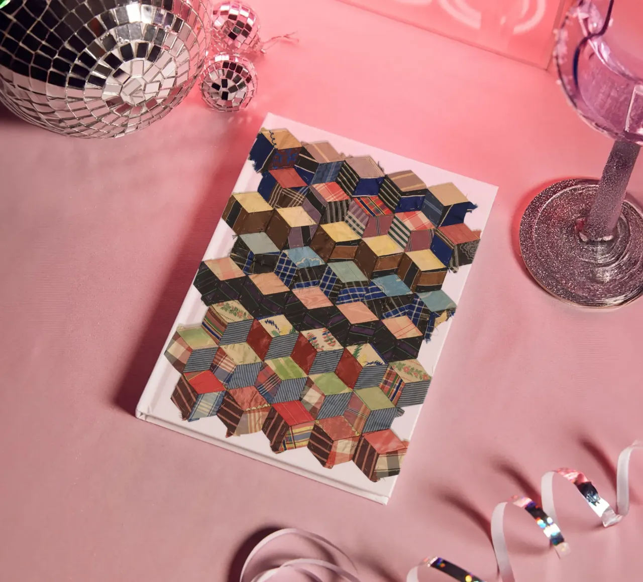 Tumbling Blocks notebook by vintageshop