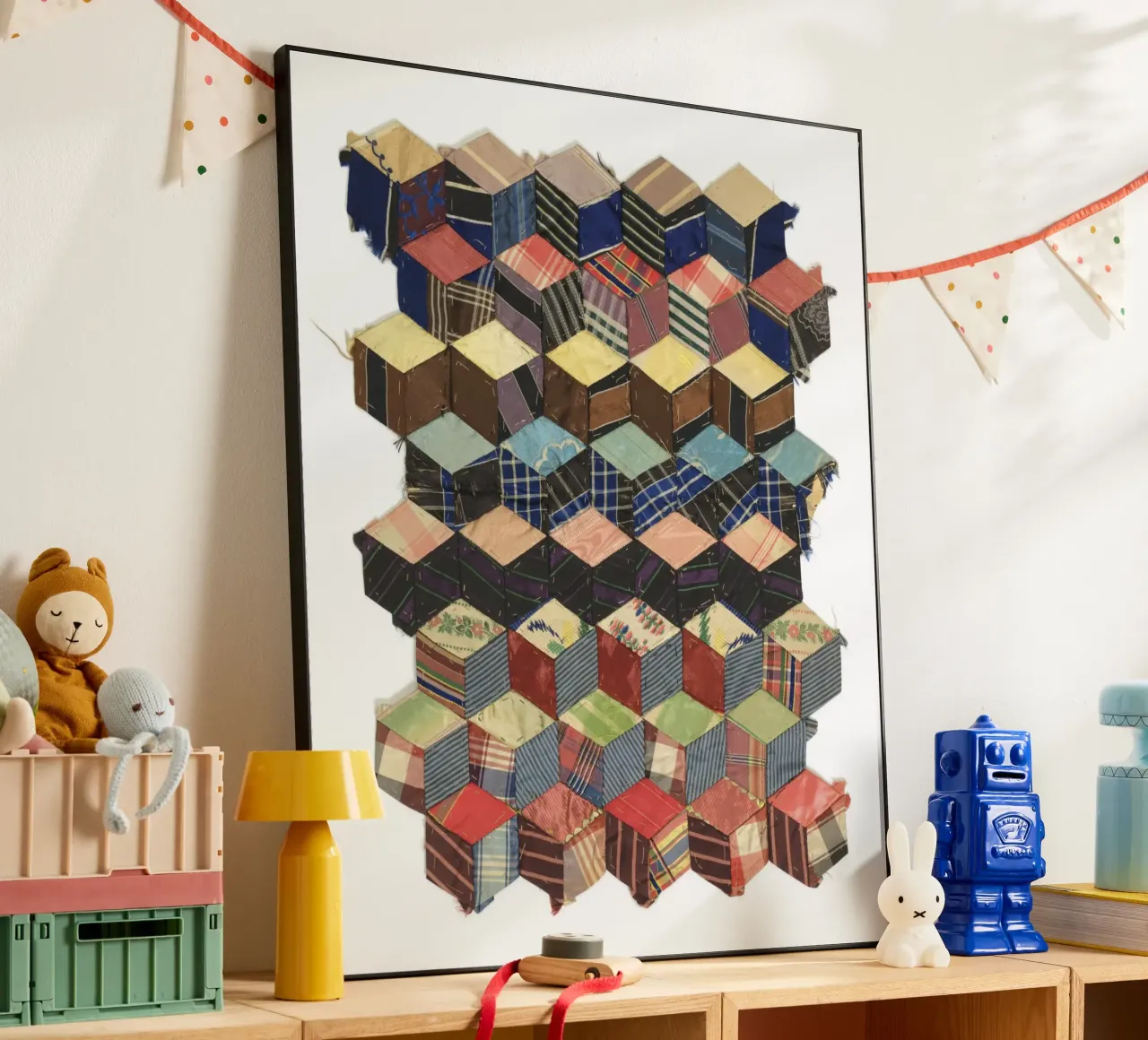 Tumbling Blocks alluminio dibond da vintageshop