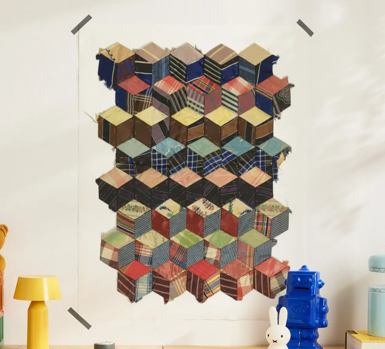 Tumbling Blocks carta hahnemühle da vintageshop