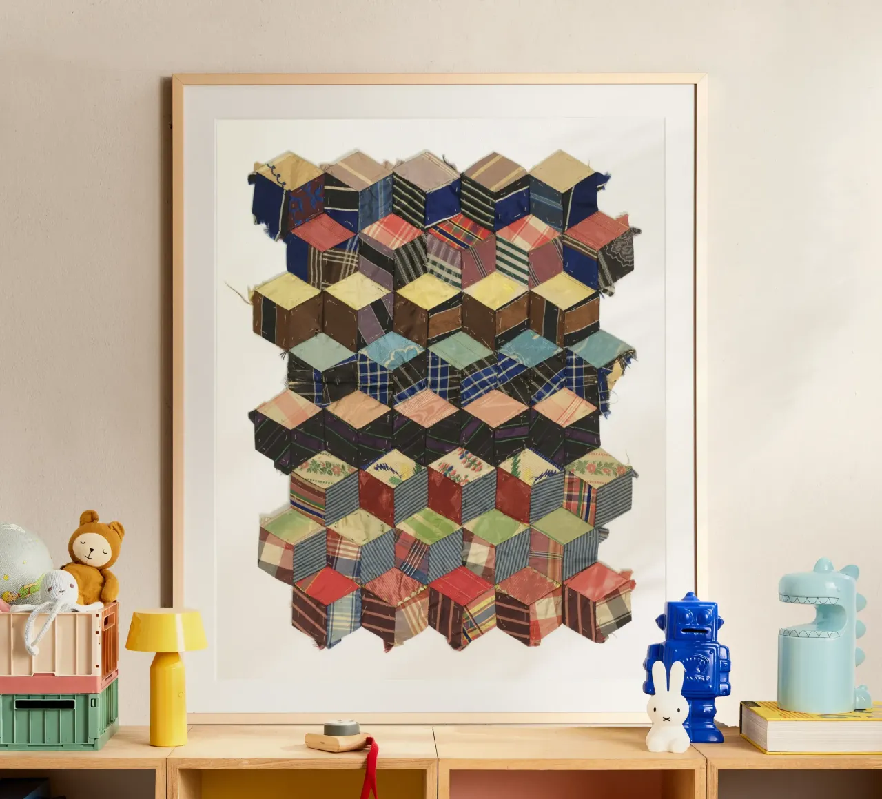 Tumbling Blocks carta hahnemühle da vintageshop