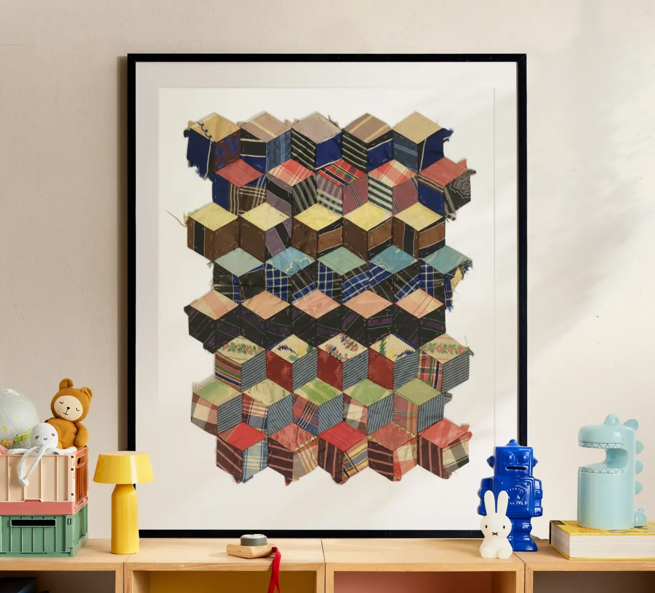 Tumbling Blocks carta hahnemühle da vintageshop