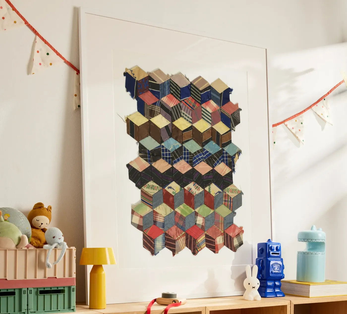 Tumbling Blocks poster by vintageshop