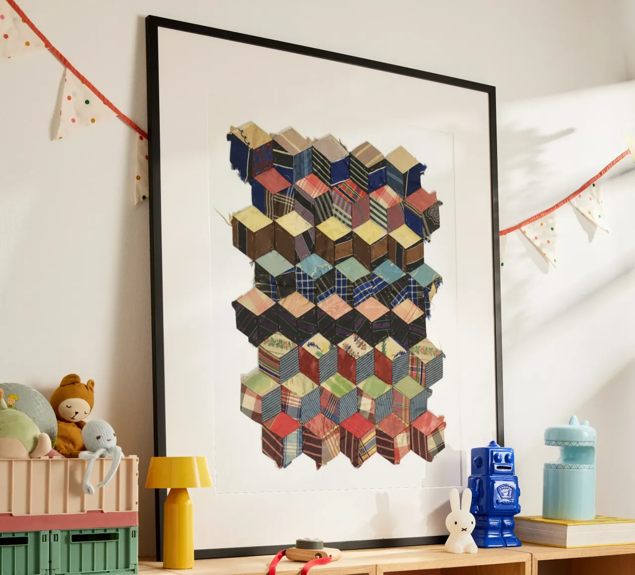 Tumbling Blocks carta hahnemühle da vintageshop
