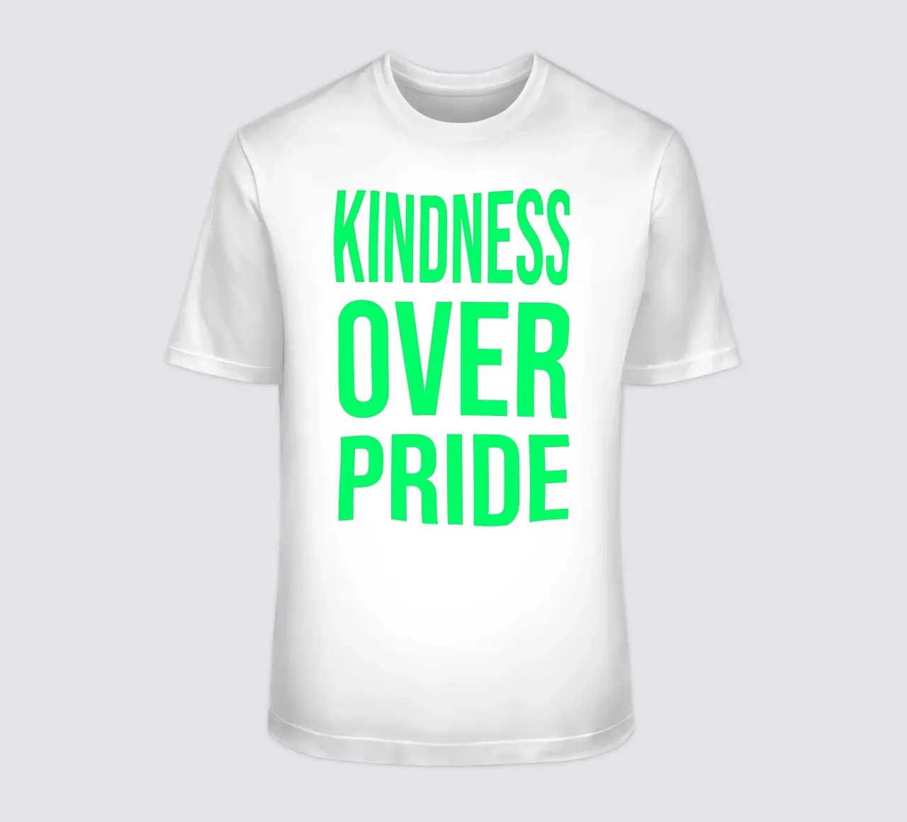 OVER series- bold letters, brave values (5 colors) t-shirt da FRICKE DESIGN