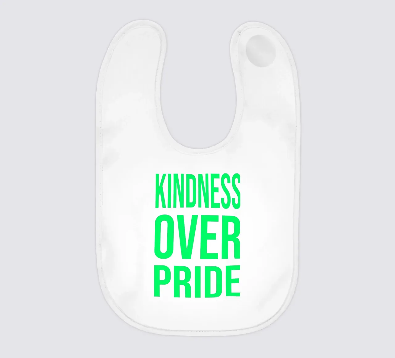 OVER series- bold letters, brave values (5 colors) bavaglino da FRICKE DESIGN