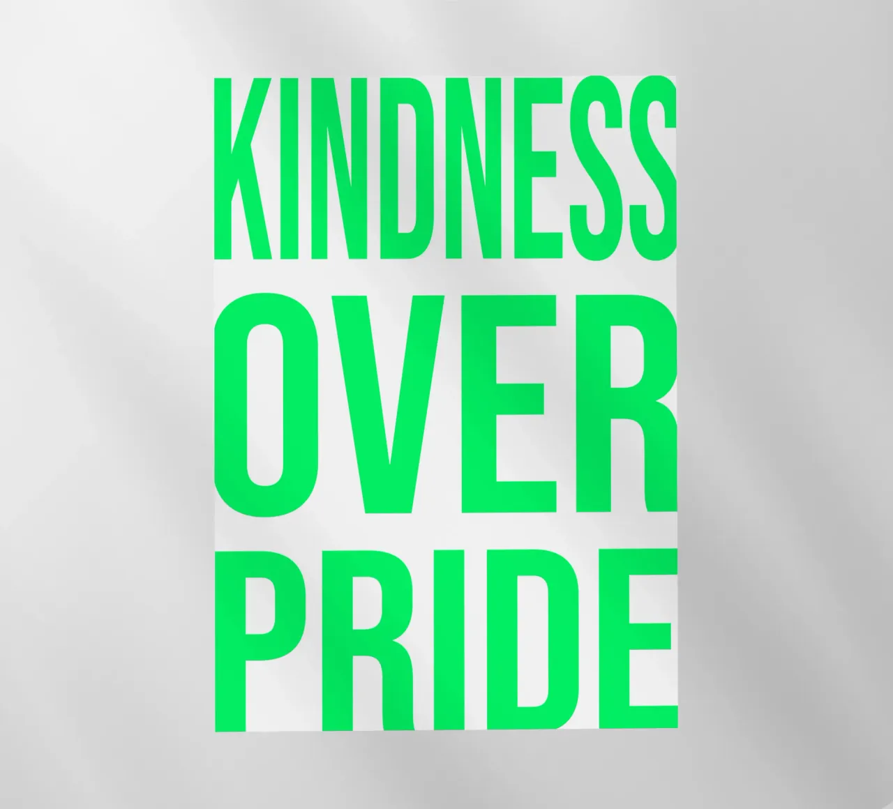 OVER series- bold letters, brave values (5 colors) pellicola backlit da FRICKE DESIGN