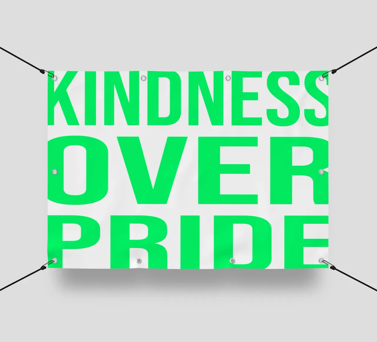 OVER series- bold letters, brave values (5 colors) telo in pvc da FRICKE DESIGN