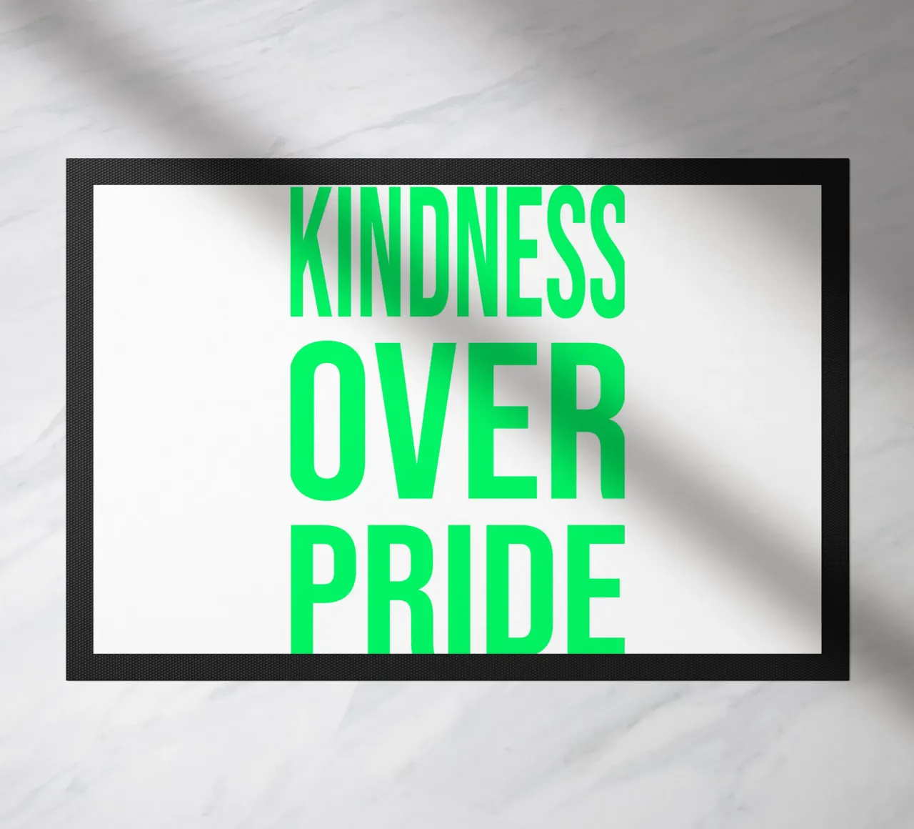 OVER series- bold letters, brave values (5 colors) zerbino da FRICKE DESIGN