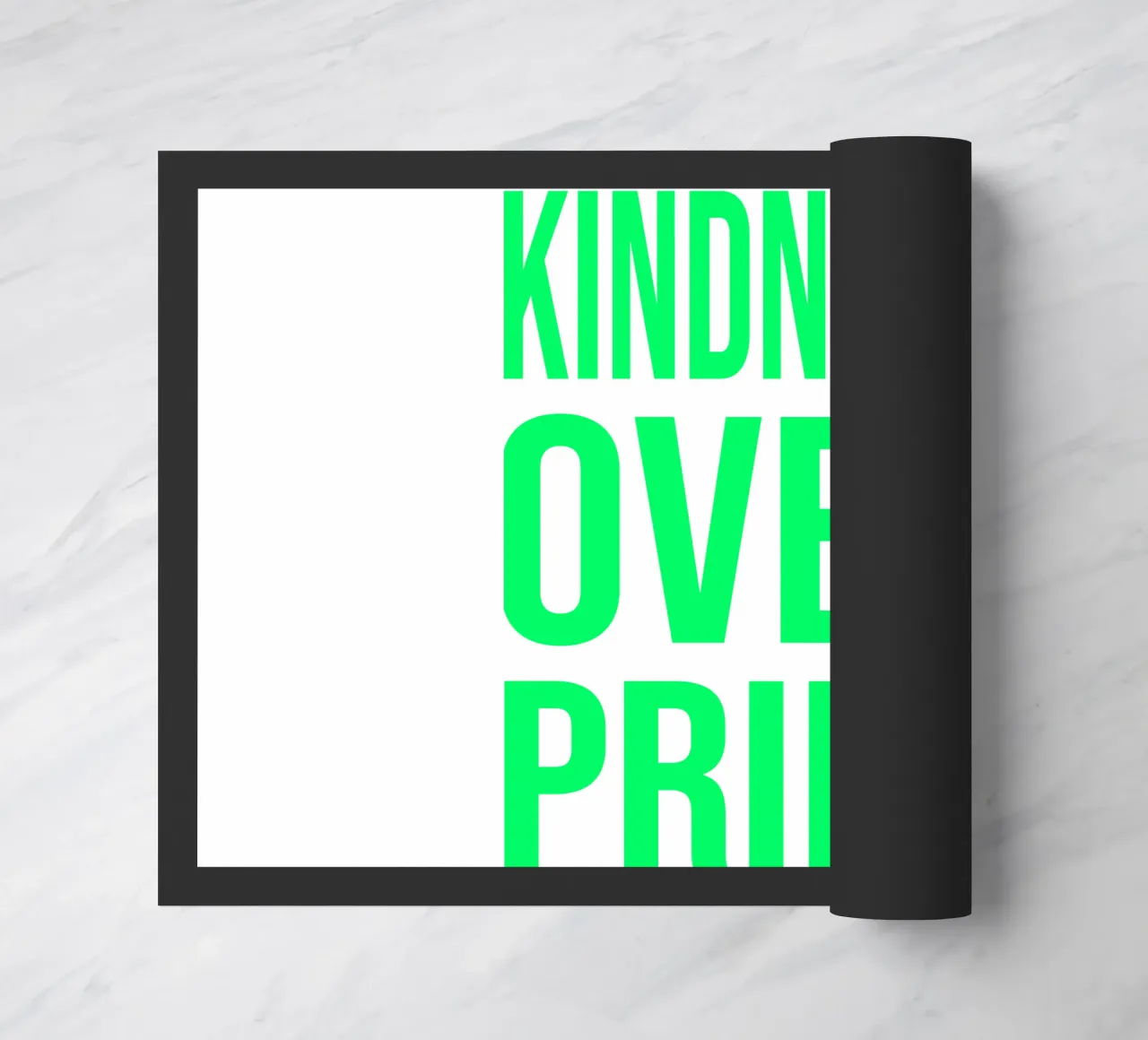OVER series- bold letters, brave values (5 colors) zerbino da FRICKE DESIGN