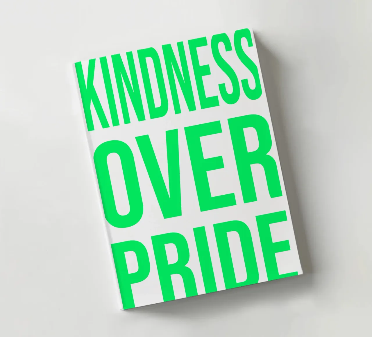 OVER series- bold letters, brave values (5 colors) diario da FRICKE DESIGN