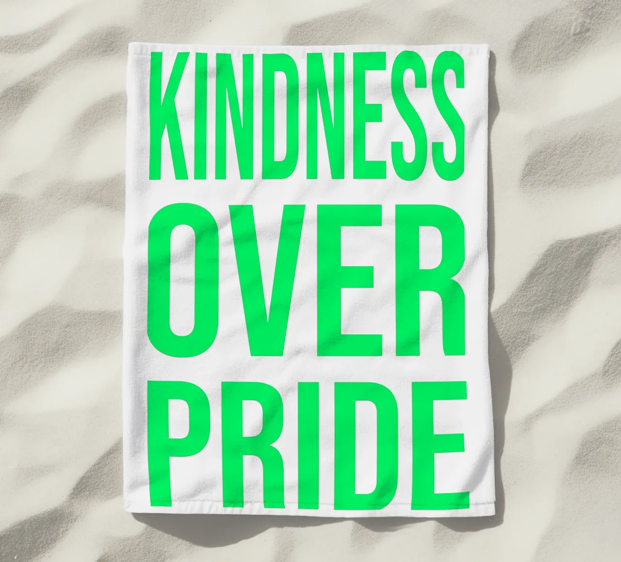 OVER series- bold letters, brave values (5 colors) telo mare da FRICKE DESIGN