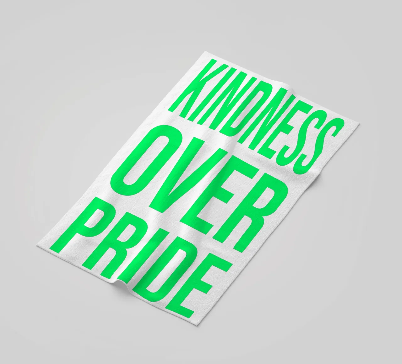 OVER series- bold letters, brave values (5 colors) telo mare da FRICKE DESIGN