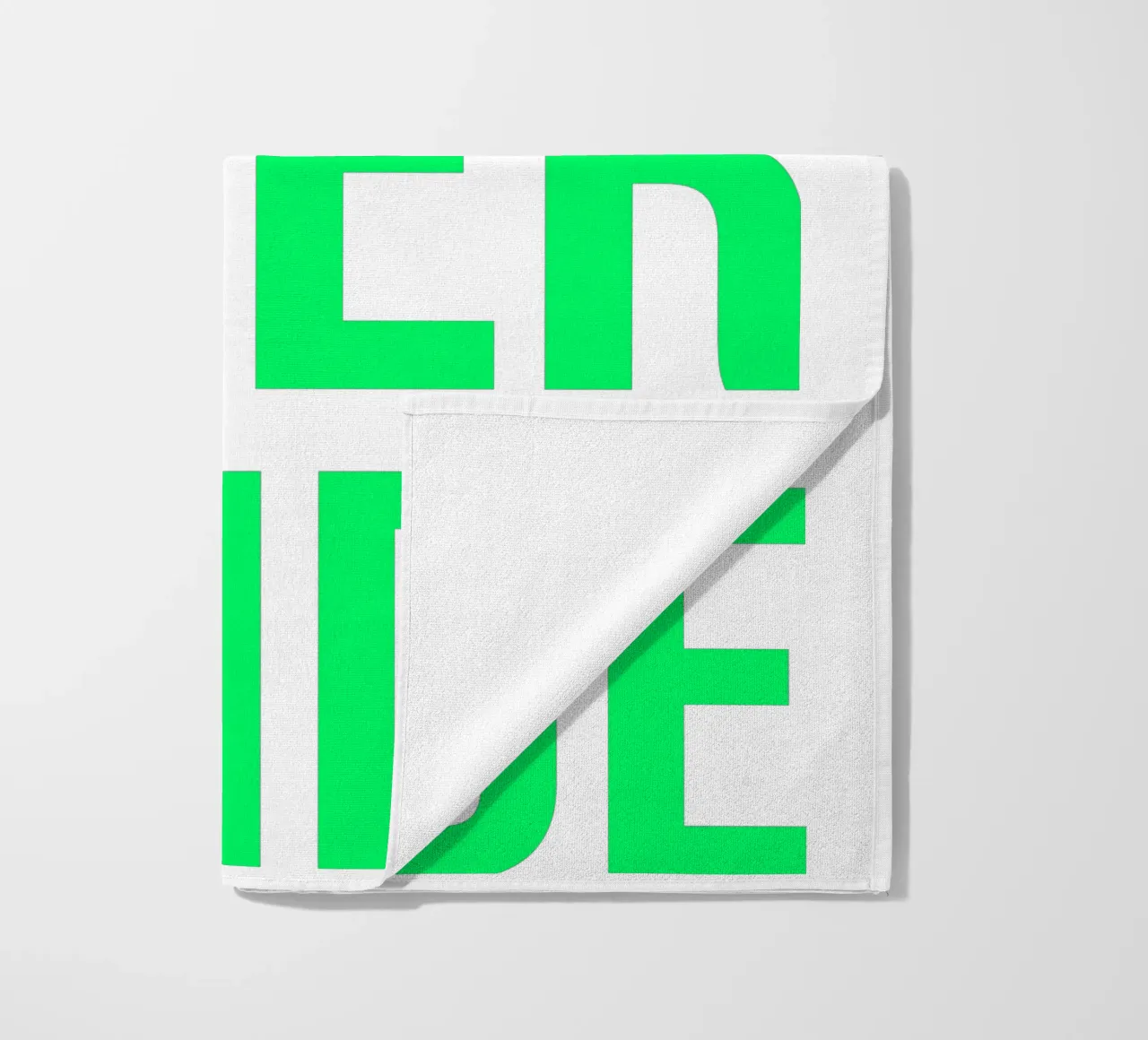 OVER series- bold letters, brave values (5 colors) telo mare da FRICKE DESIGN