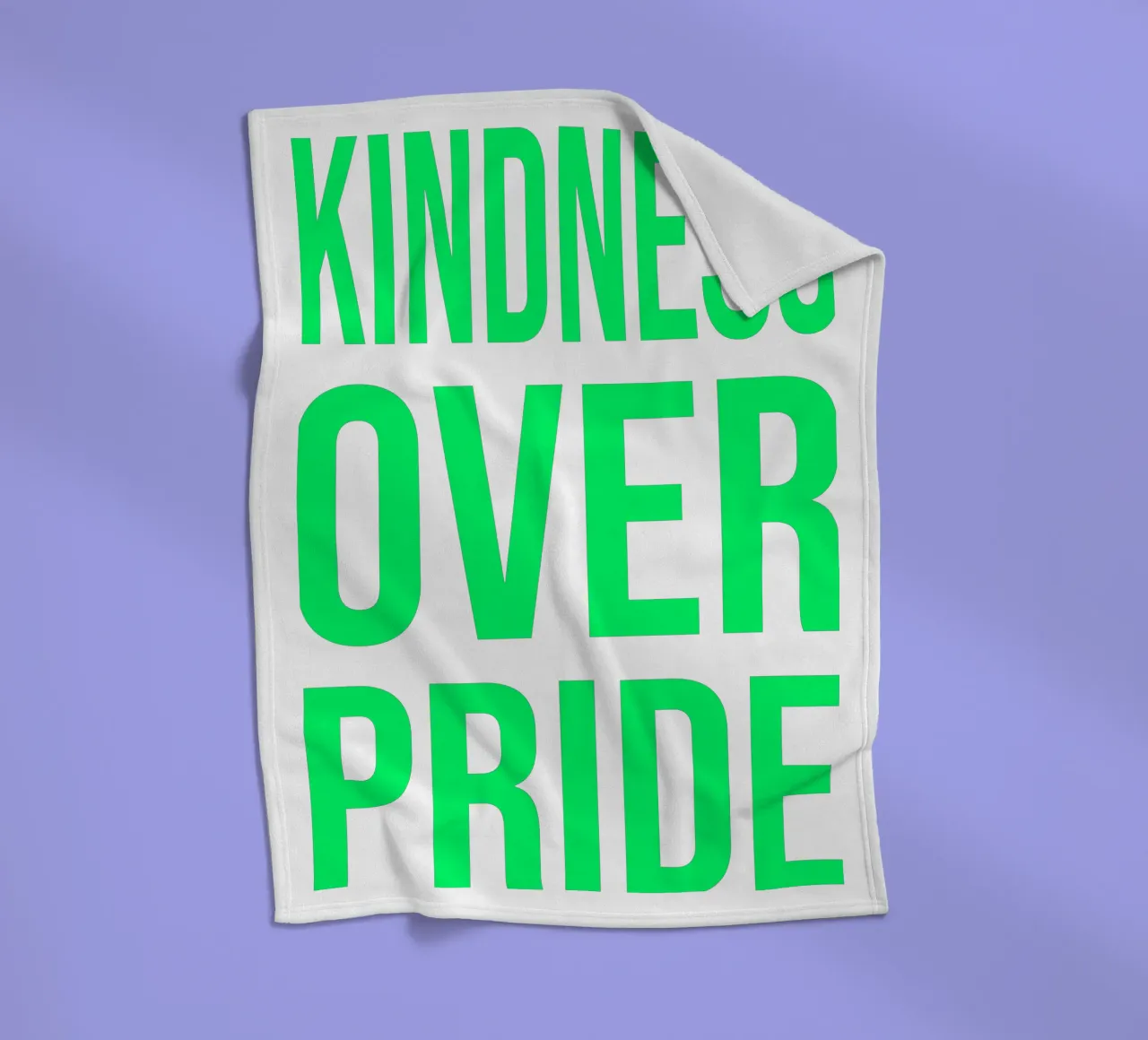 OVER series- bold letters, brave values (5 colors) coperta in pile da FRICKE DESIGN