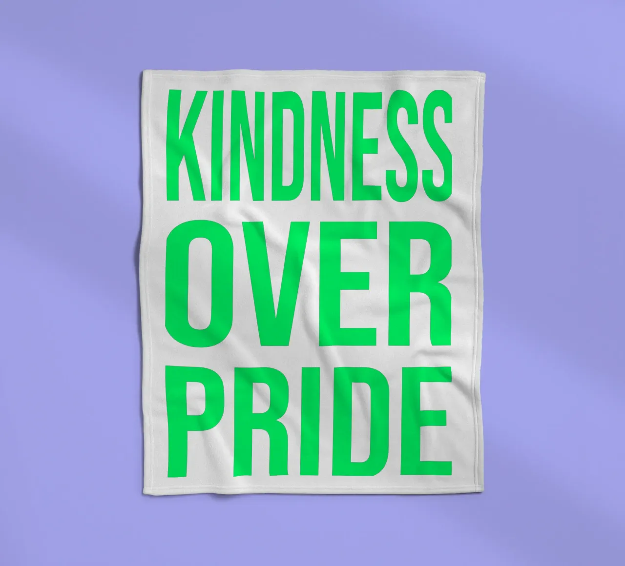 OVER series- bold letters, brave values (5 colors) coperta in pile da FRICKE DESIGN