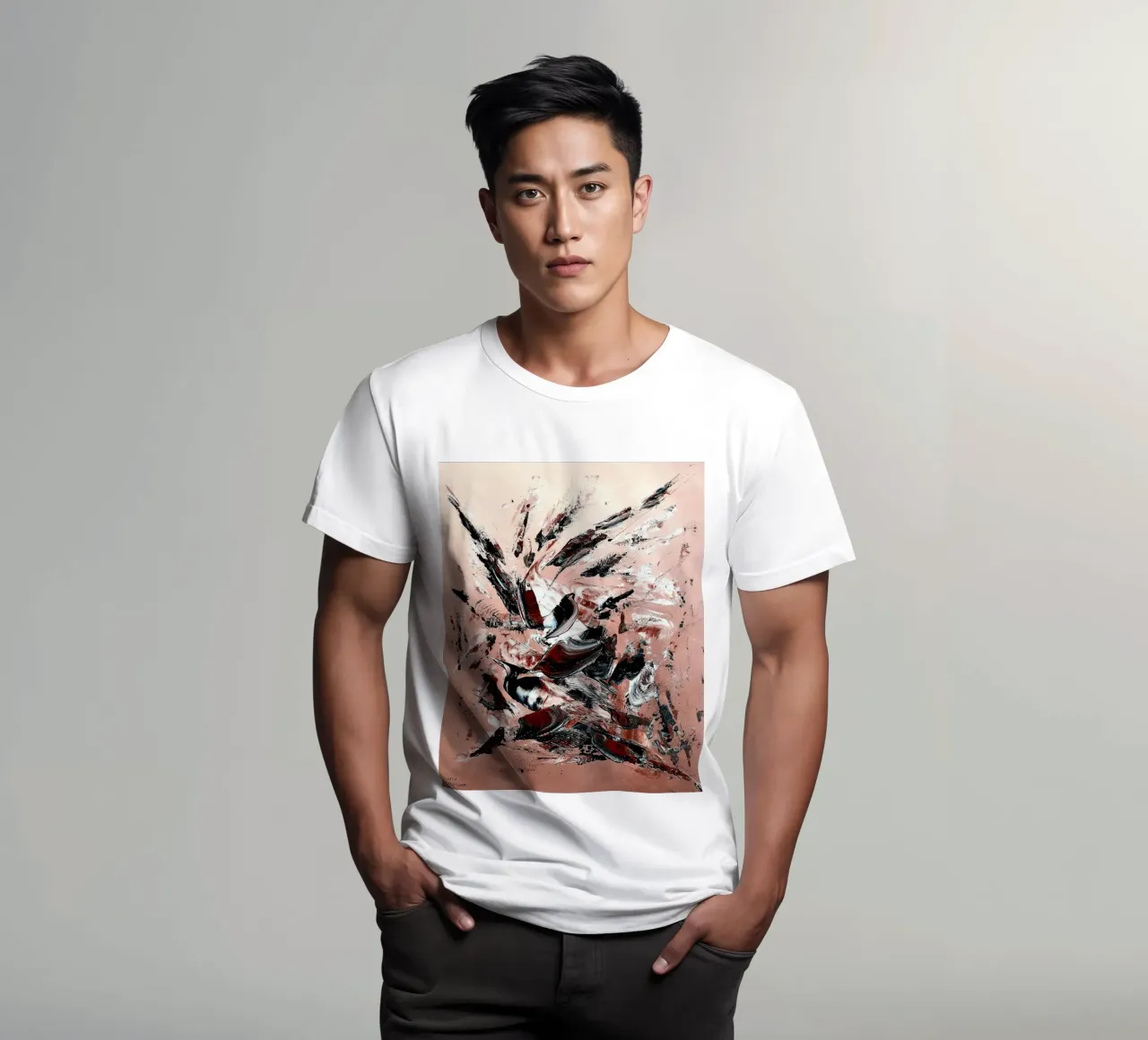 L'ENVOLEE SAUVAGE. t-shirt da Thierry Vobmann Abstract painting