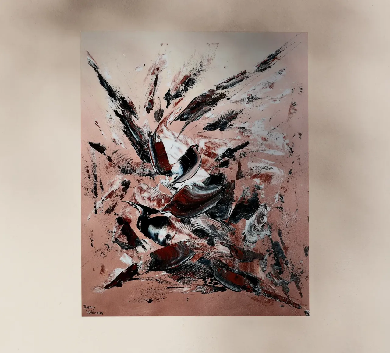L'ENVOLEE SAUVAGE. pellicola backlit da Thierry Vobmann Abstract painting