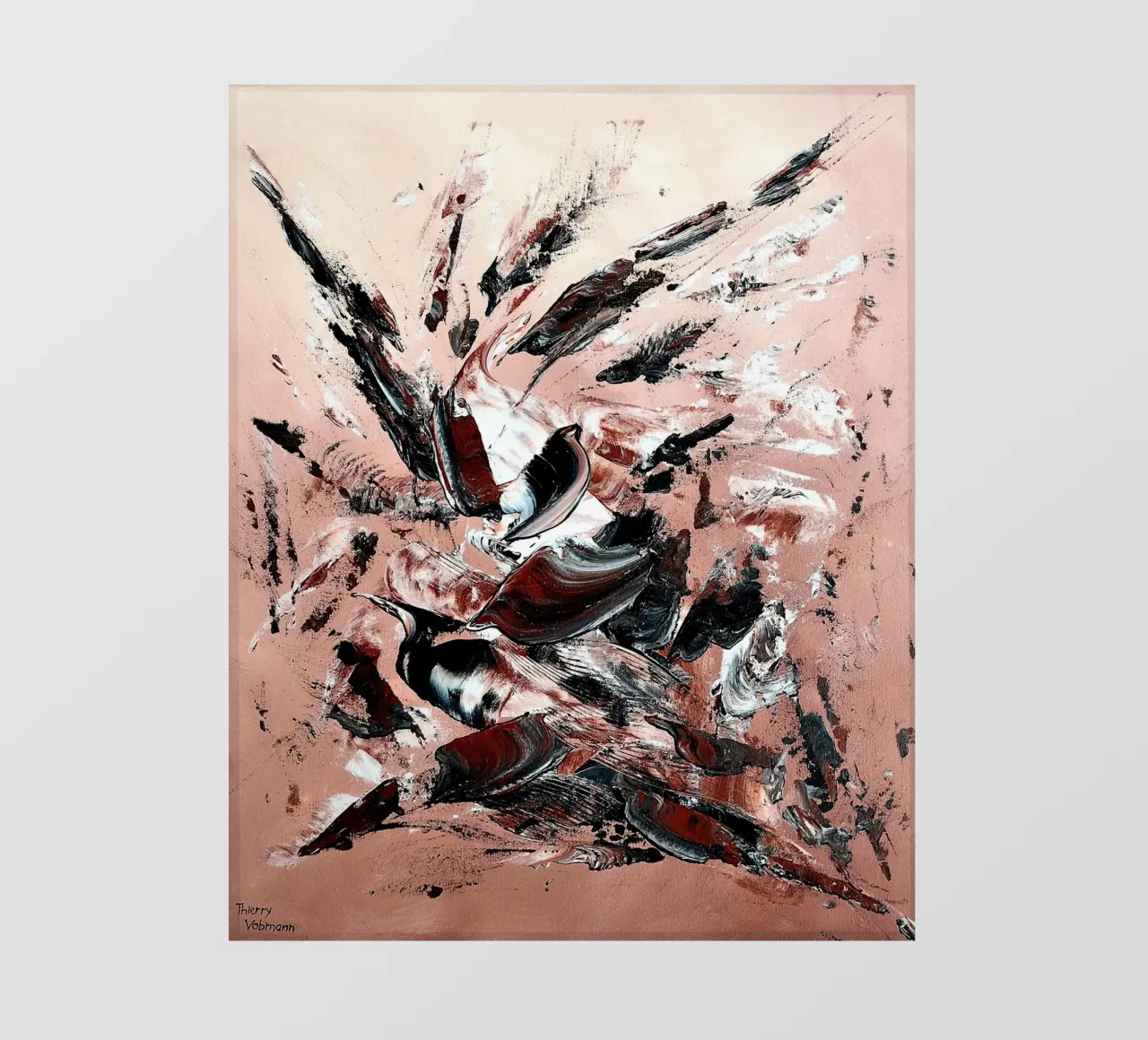L'ENVOLEE SAUVAGE. pellicola backlit da Thierry Vobmann Abstract painting
