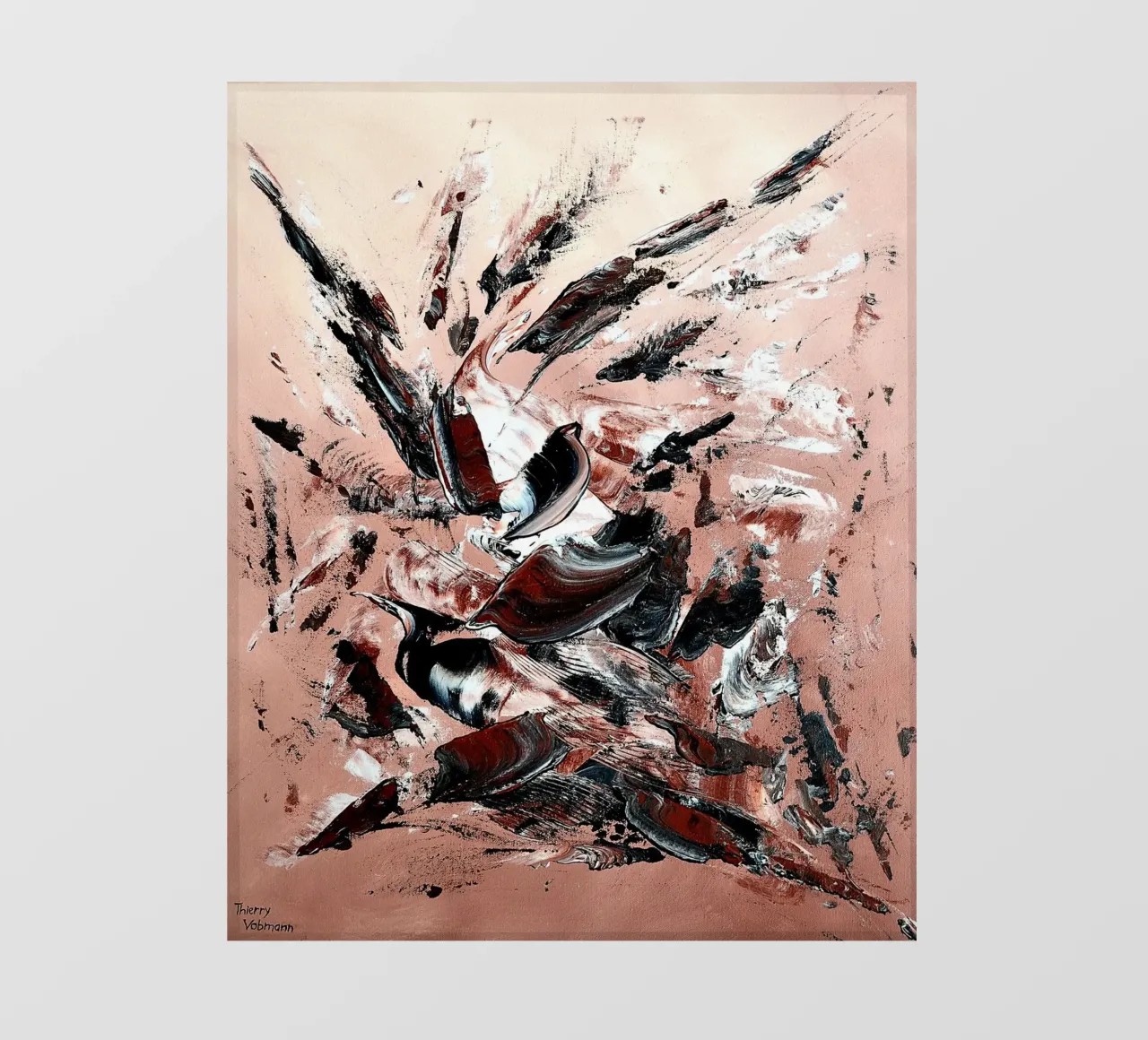 L'ENVOLEE SAUVAGE. telo in pvc da Thierry Vobmann Abstract painting