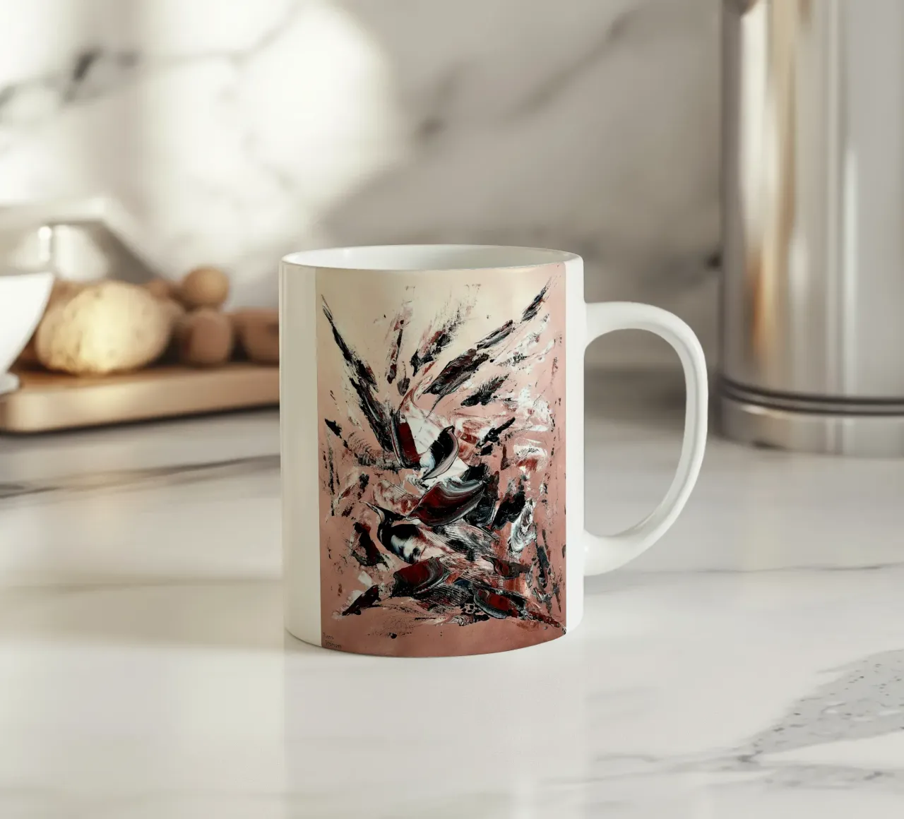 L'ENVOLEE SAUVAGE. tazza in ceramica da Thierry Vobmann Abstract painting