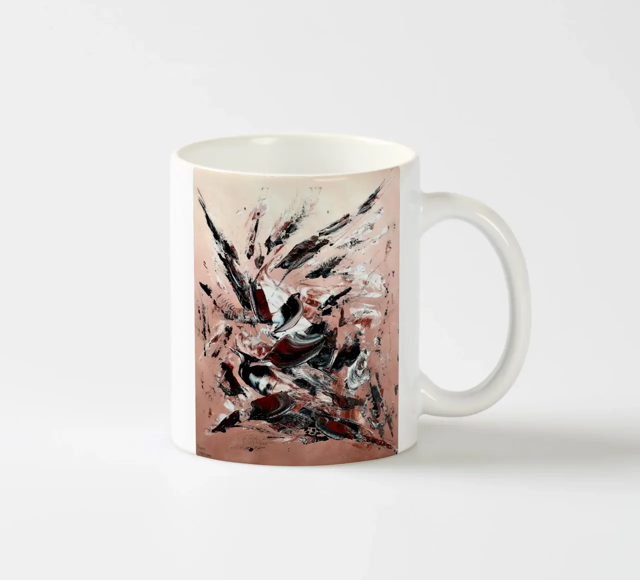 L'ENVOLEE SAUVAGE. tazza in ceramica da Thierry Vobmann Abstract painting