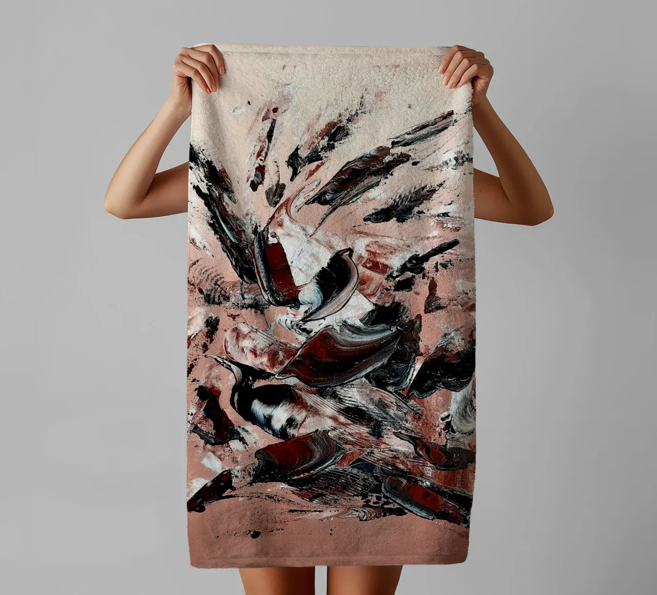 L'ENVOLEE SAUVAGE. asciugamano da bagno da Thierry Vobmann Abstract painting