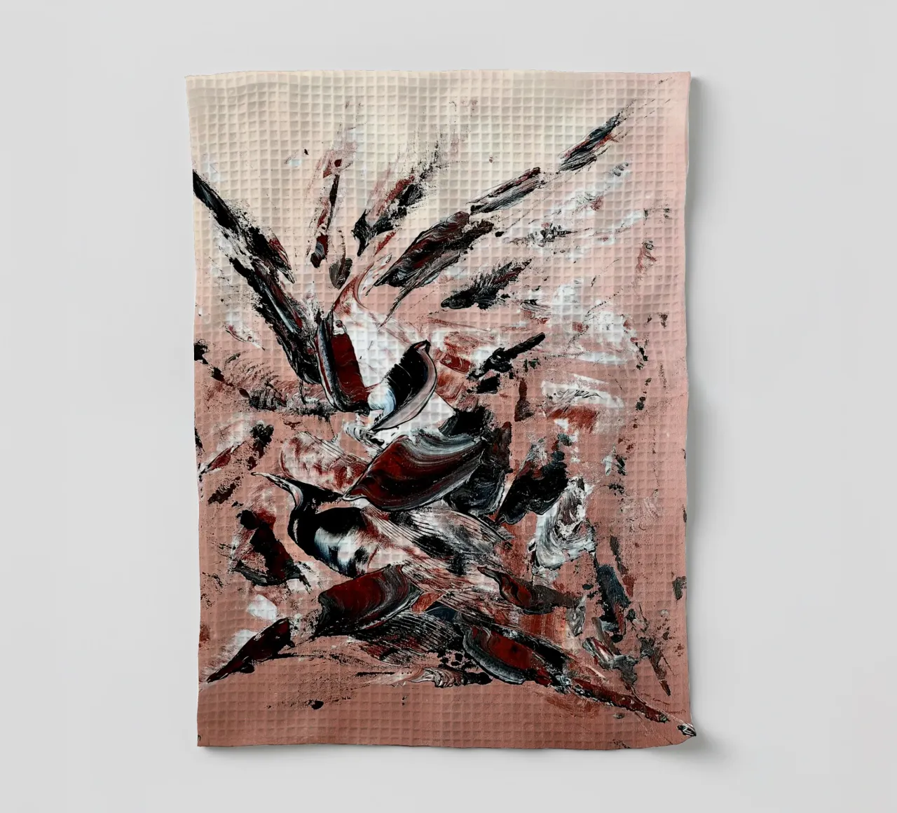 L'ENVOLEE SAUVAGE. torchon de Thierry Vobmann Abstract painting