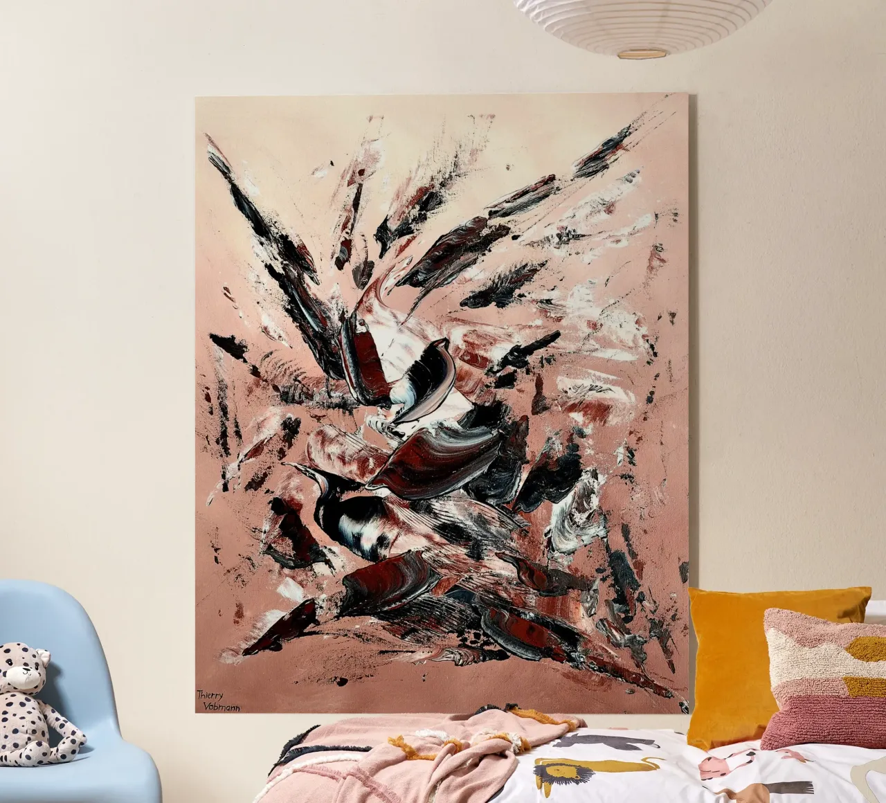 L'ENVOLEE SAUVAGE. plexiglass da Thierry Vobmann Abstract painting