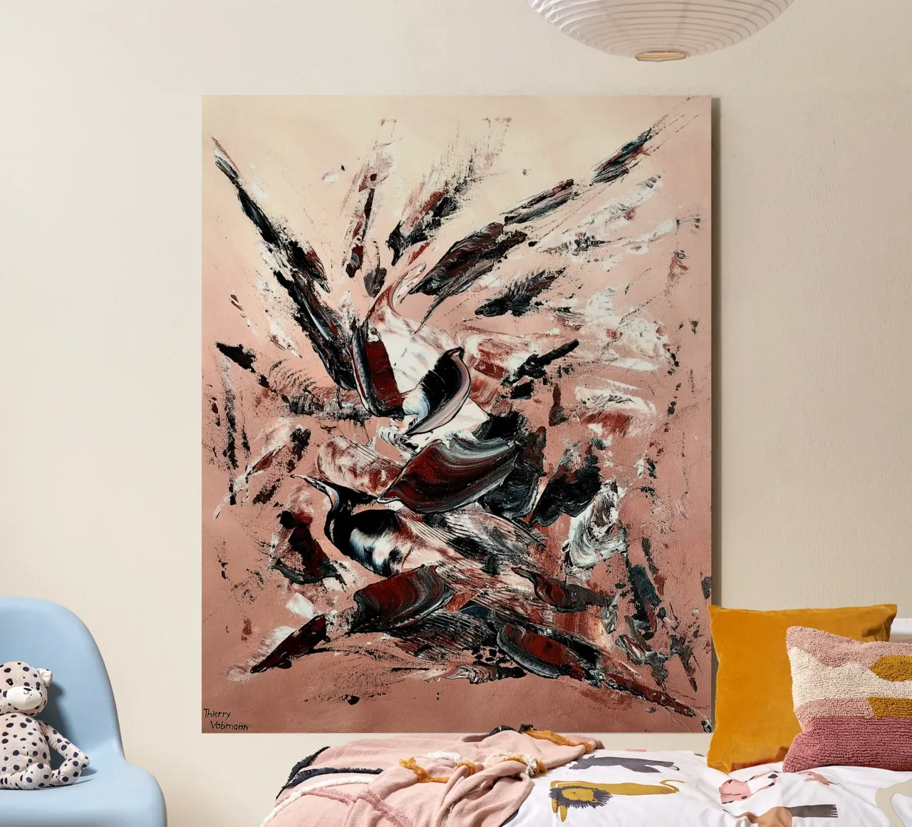L'ENVOLEE SAUVAGE. alluminio dibond da Thierry Vobmann Abstract painting